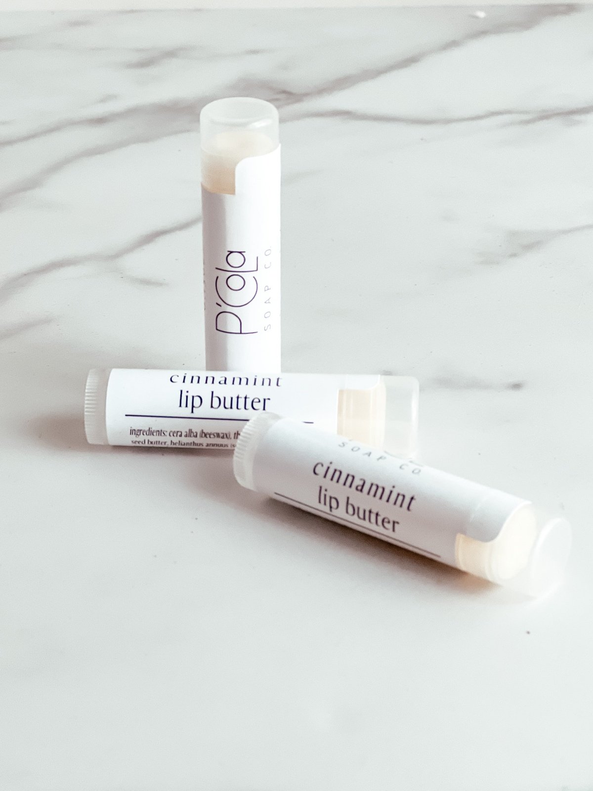 cinnamon and fresh mint lip balm